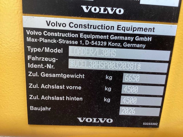 2026 volvo l30hs shovel - afbeelding 6 van  39