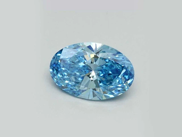 2,03 ct ovaal geslepen lichtblauwe topaas – gletscherblauw - afbeelding 1 van  4