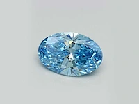 2,03 ct ovaal geslepen lichtblauwe topaas – gletscherblauw