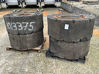 20.5-25 volrubber industrie band met velg (4x) - afbeelding 8 van  9