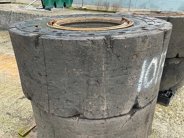 20.5-25 volrubber industrie band met velg (4x) - afbeelding 3 van  9