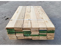 20.8m2 afrikaans eiken vloerdelen 18 x 140 mm, lengte 155cm ( 96x ) - afbeelding 2 van  5