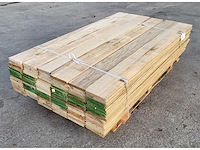 20.8m2 afrikaans eiken vloerdelen 18 x 140 mm, lengte 155cm ( 96x ) - afbeelding 3 van  5