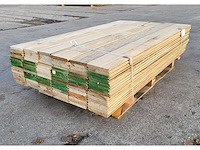 20.8m2 afrikaans eiken vloerdelen 18 x 140 mm, lengte 155cm ( 96x ) - afbeelding 4 van  5