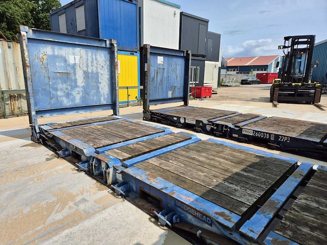 20ft flatrack laadvloer - afbeelding 5 van  11