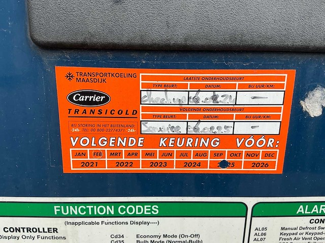 20ft koel-/vriescontainer – carrier transicold - afbeelding 18 van  18
