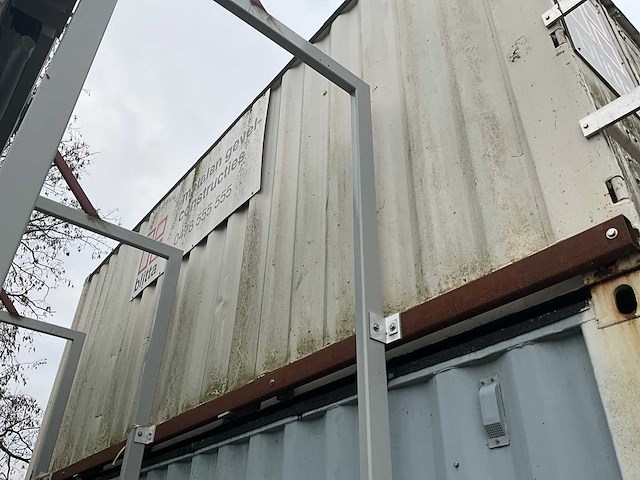 20ft opslagcontainer (2x) + aluminium bordestrap - afbeelding 2 van  7