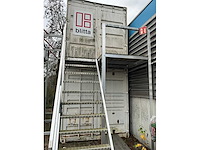 20ft opslagcontainer (2x) + aluminium bordestrap - afbeelding 4 van  7