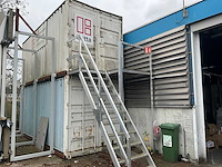 20ft opslagcontainer (2x) + aluminium bordestrap - afbeelding 7 van  7
