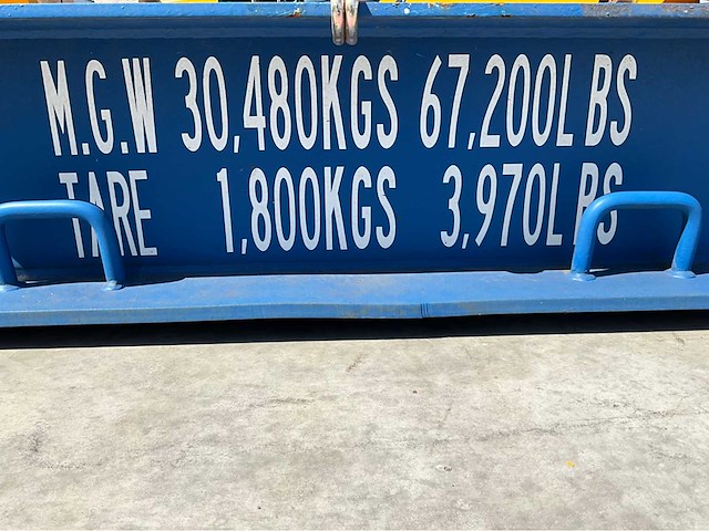 20ft platformcontainer / flatbed - afbeelding 6 van  7
