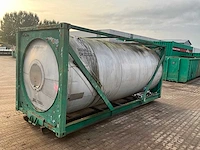 20ft tankcontainer op containerslede - afbeelding 12 van  13
