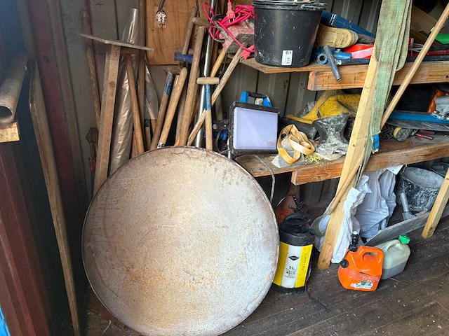 20ft zeecontainer - inclusief inhoud - opslagcontainer betonbewerking machines - afbeelding 3 van  16