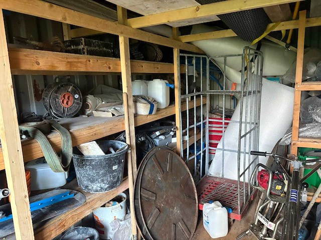 20ft zeecontainer - inclusief inhoud - opslagcontainer betonbewerking machines - afbeelding 4 van  16