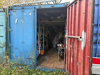 20ft zeecontainer - inclusief inhoud - opslagcontainer betonbewerking machines - afbeelding 1 van  16