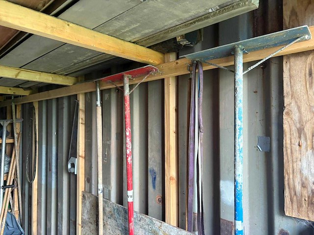 20ft zeecontainer - inclusief inhoud - opslagcontainer betonbewerking machines - afbeelding 5 van  16