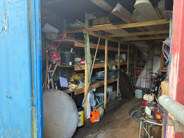 20ft zeecontainer - inclusief inhoud - opslagcontainer betonbewerking machines - afbeelding 9 van  16