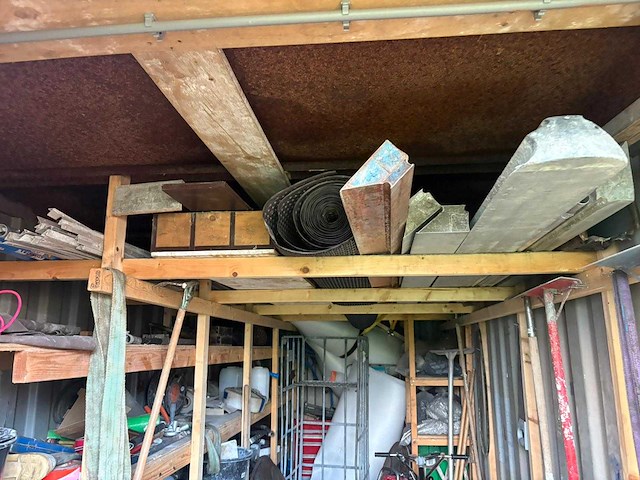 20ft zeecontainer - inclusief inhoud - opslagcontainer betonbewerking machines - afbeelding 4 van  10