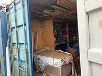 20ft zeecontainer - inclusief inhoud - opslagcontainer divers bouwmateriaal - afbeelding 1 van  7