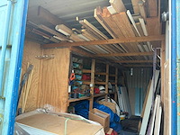 20ft zeecontainer - inclusief inhoud - opslagcontainer divers bouwmateriaal - afbeelding 2 van  7