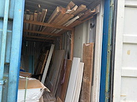 20ft zeecontainer - inclusief inhoud - opslagcontainer divers bouwmateriaal - afbeelding 5 van  7