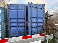 20ft zeecontainer met slede - inclusief inhoud - opslagcontainer divers bouwmateriaal - afbeelding 6 van  6