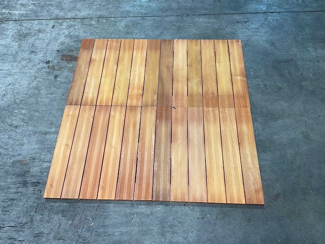 20m² almendrillo hardhouten terrastegel - 50x50 cm - afbeelding 2 van  7