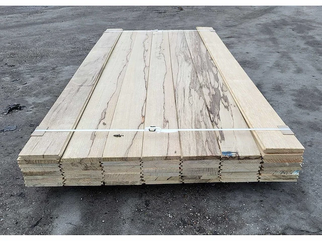 20m2 afrikaans eiken 18 x 140 mm vloerdelen , 210cm ( 68 x ) - afbeelding 3 van  4