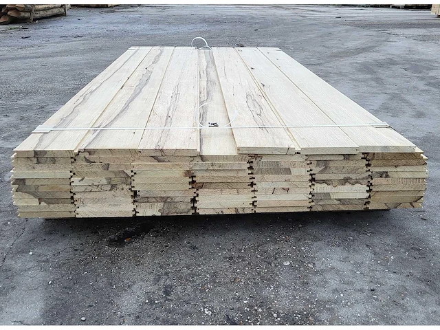 20m2 afrikaans eiken 18 x 140 mm vloerdelen , 210cm ( 68 x ) - afbeelding 3 van  4