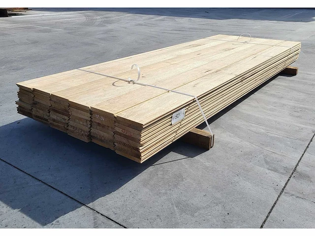 20m2 afrikaans eiken 18 x 140 mm vloerdelen , 240cm ( 60 x ) - afbeelding 5 van  5