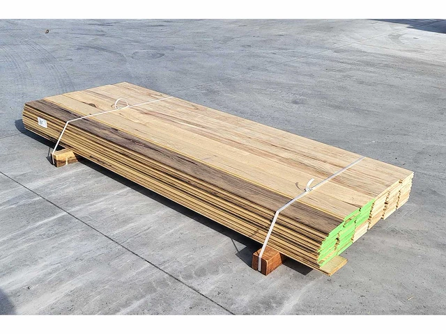 20m2 afrikaans eiken 18 x 140 mm vloerdelen , 240cm ( 60 x ) - afbeelding 4 van  5