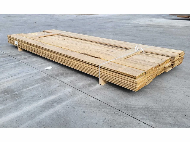 20m2 afrikaans eiken 18 x 140 mm vloerdelen , 270cm ( 53 x ) - afbeelding 5 van  6