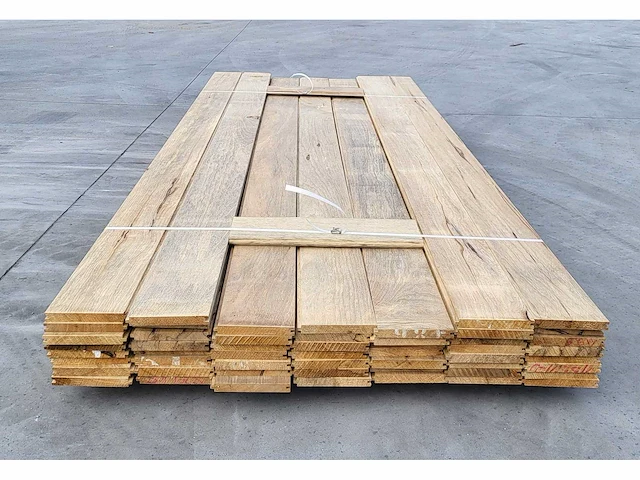 20m2 afrikaans eiken 18 x 140 mm vloerdelen , 270cm ( 53 x ) - afbeelding 1 van  4