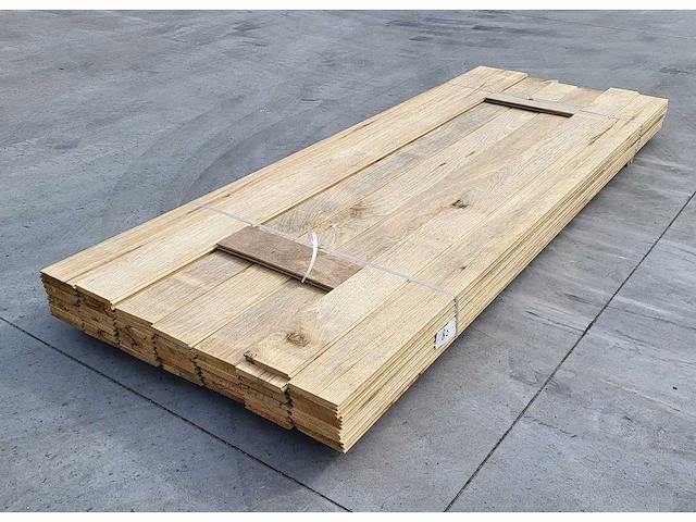 20m2 afrikaans eiken 18 x 140 mm vloerdelen , 270cm ( 53 x ) - afbeelding 4 van  4