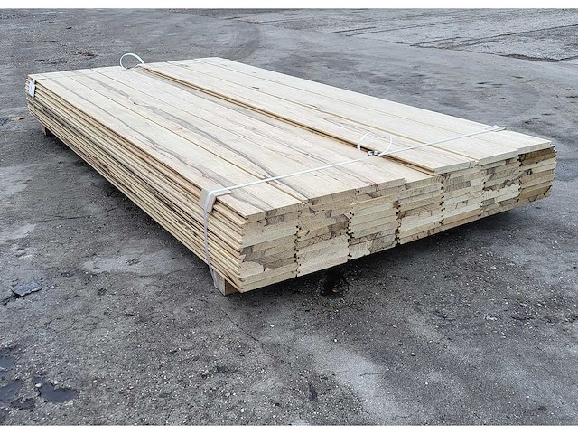 20m2 afrikaans eiken 18 x 140 mm vloerdelen, lengte 210cm ( 68x ) - afbeelding 4 van  4