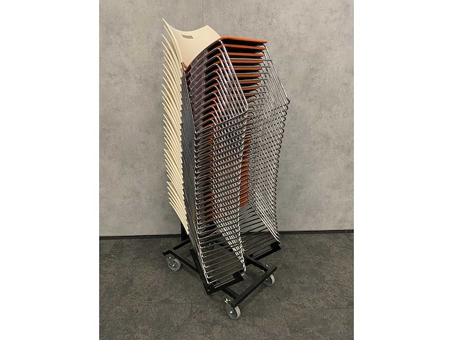 20x casala curvy - vergaderstoel met trolley - afbeelding 6 van  14