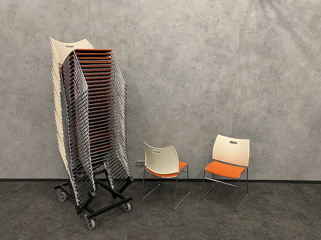 20x casala curvy - vergaderstoel met trolley - afbeelding 1 van  14