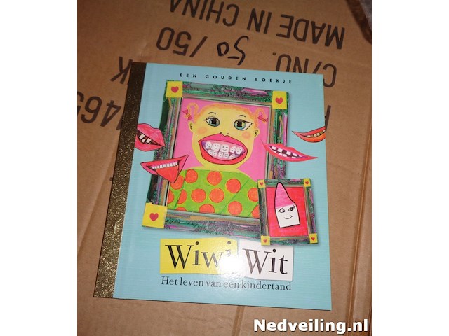 20x gouden boekje wiwi wit - afbeelding 1 van  3