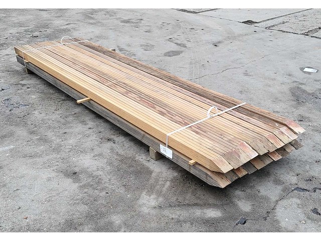 20x kapur palen 68 x 68 mm, lengte 275 cm - afbeelding 3 van  6