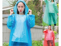 20x kinder wegwerp regenponcho - afbeelding 1 van  3