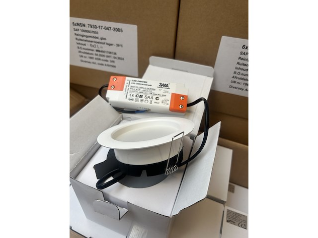 20x led paneel inbouw met led driver 9.5w 3000k ellipz lighting - afbeelding 2 van  5