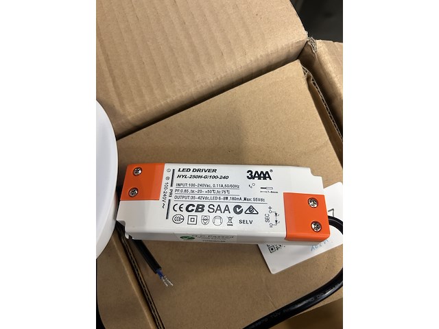 20x led paneel inbouw met led driver ellipz lighting - afbeelding 3 van  4