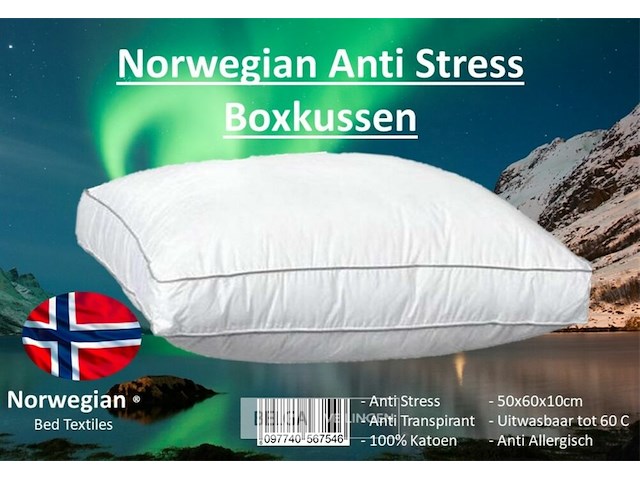 20x norwegian anti-stress boxkussen - afbeelding 1 van  1