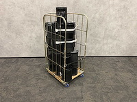 20x prullenbak zwart staal - afbeelding 1 van  9