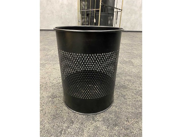 20x prullenbak zwart staal - afbeelding 2 van  9