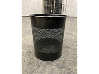 20x prullenbak zwart staal - afbeelding 2 van  9