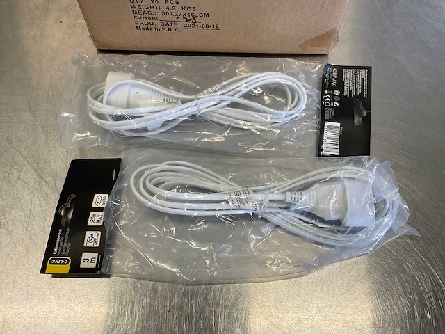 (20x) q-link euro verlengsnoer - 3 mtr - 2x0,75 mm2 (20x) - afbeelding 5 van  9