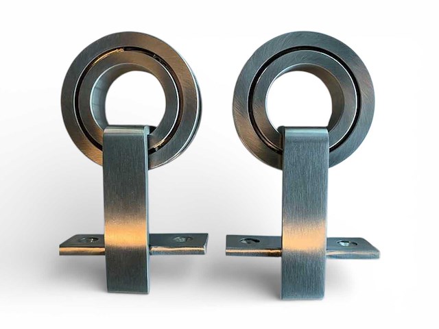 (20x) set rvs schuifdeurhangers - design - afbeelding 2 van  2