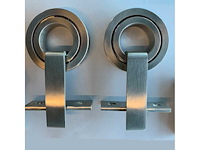 (20x) set rvs schuifdeurhangers - design - afbeelding 1 van  2