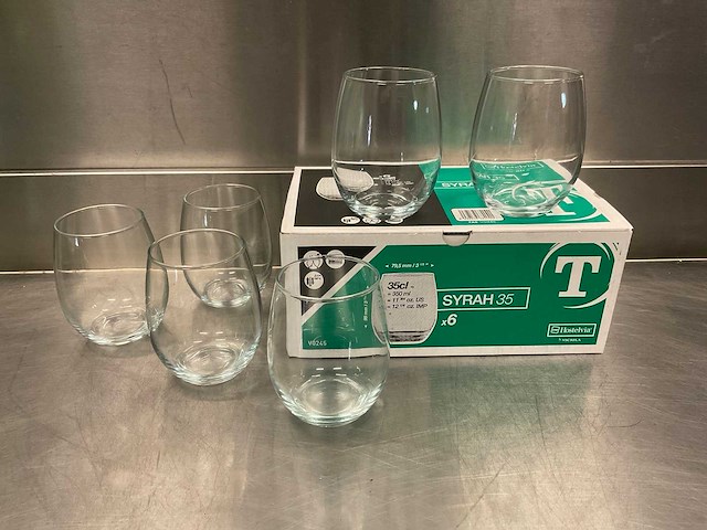 (20x) vicrila hostelvia syrah doos à 6 stuks - glas 35 cl - afbeelding 2 van  10