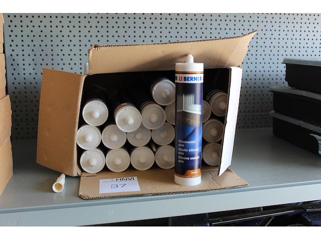 21 tubes siliconenkit berner. tht 12-2020. - afbeelding 1 van  2
